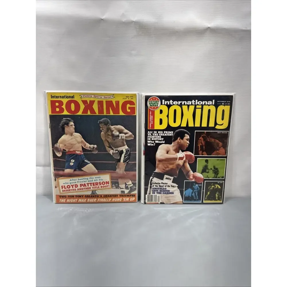 Vintage International Boxing Magazine Lot of 13 1969-1982 Forman Muhammad Ali